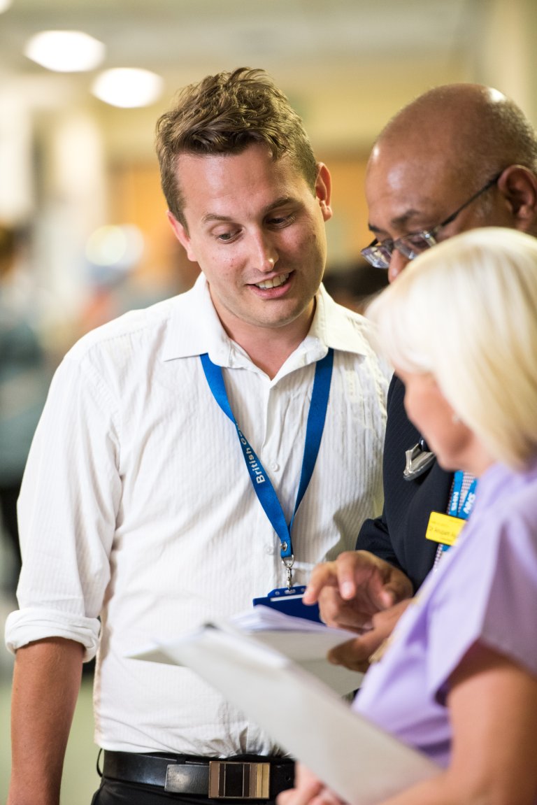 Resident and SAS Doctors discussing